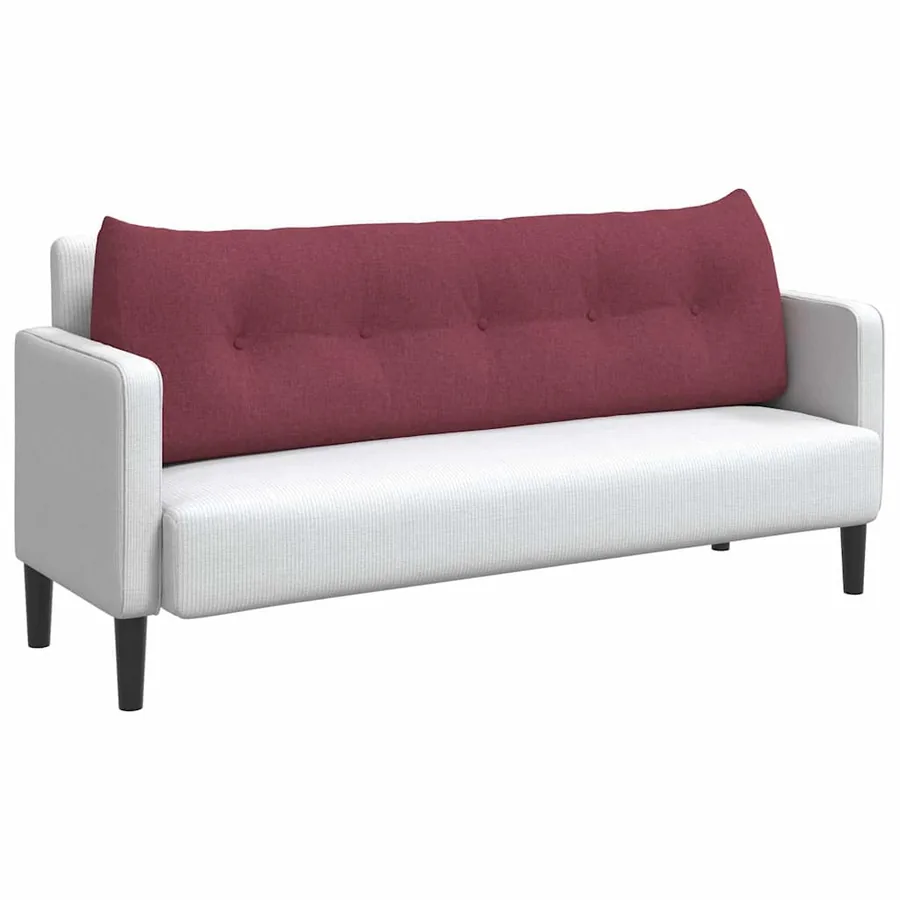 Coussin de Dos Bordeaux 160 x 24 x 50 cm tissu - 3