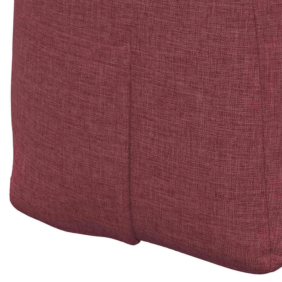 Coussin de Dos Bordeaux 160 x 24 x 50 cm tissu - 9