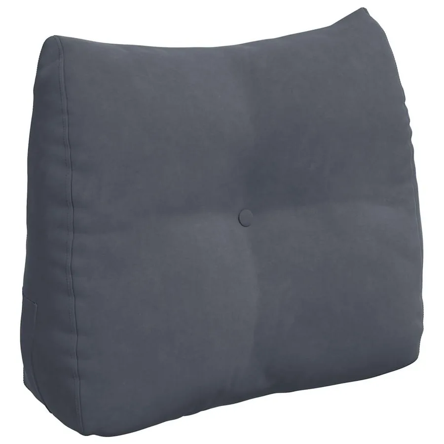 Coussin de Dos Gris foncé 60 x 24 x 50 cm Velours - 2