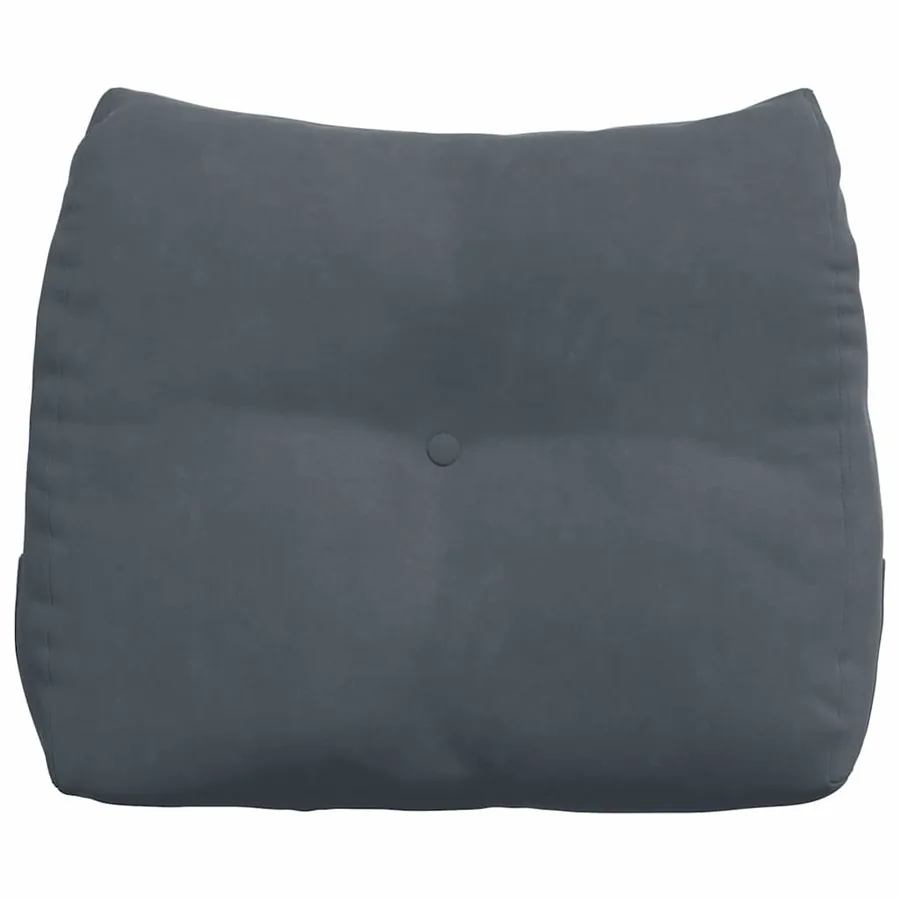 Coussin de Dos Gris foncé 60 x 24 x 50 cm Velours - 6