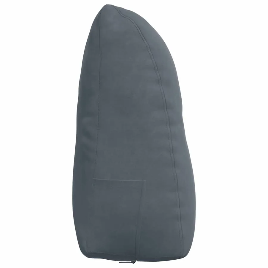 Coussin de Dos Gris foncé 60 x 24 x 50 cm Velours - 7