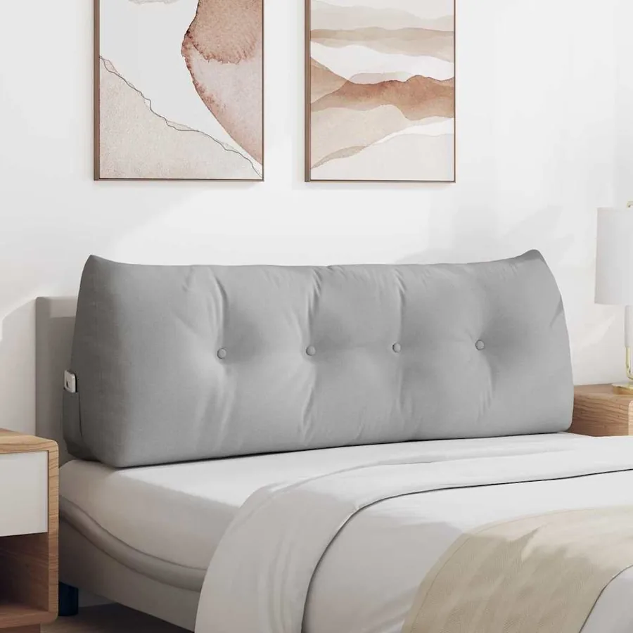 Coussin de Dos Gris nuage 140 x 24 x 50 cm tissu