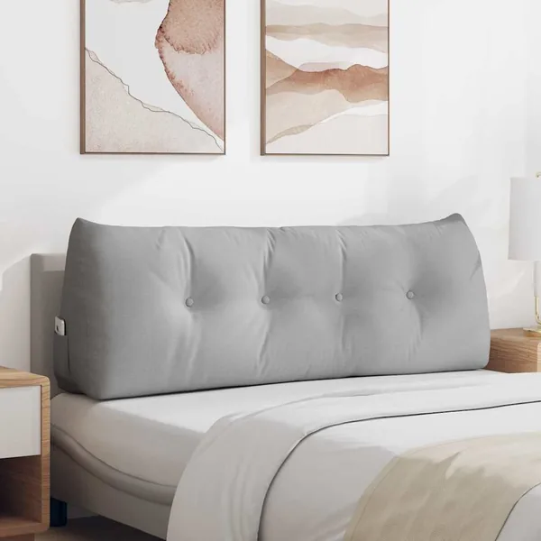 Coussin de Dos Gris nuage 140 x 24 x 50 cm tissu