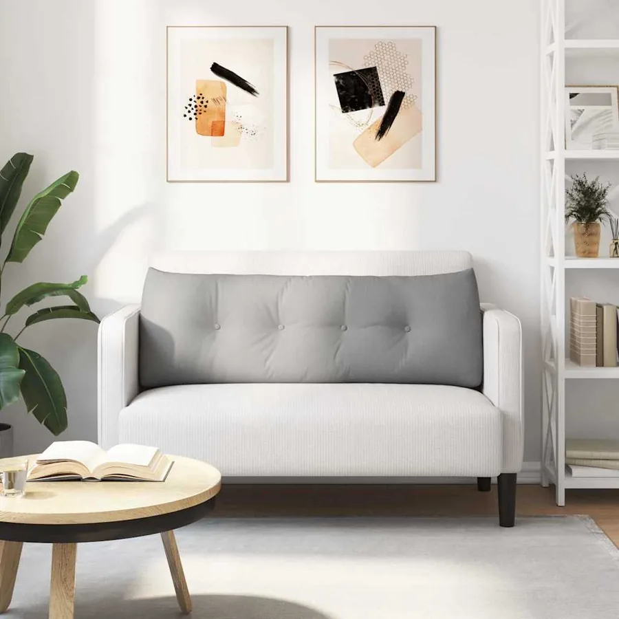 Coussin de Dos Gris nuage 140 x 24 x 50 cm tissu - 4