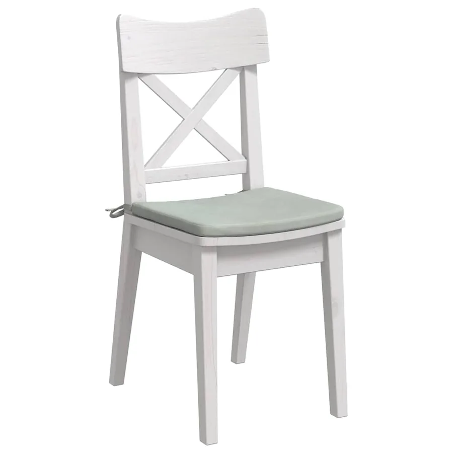Coussins de siège 4 pcs Gris clair 40 x 40 x 3 cm Velours - 3