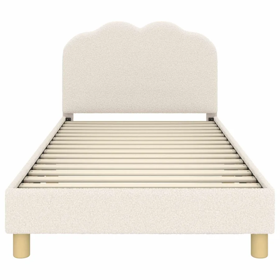 Cadre de lit pour enfants avec tête de lit Crème 90 x 200 cm - 5