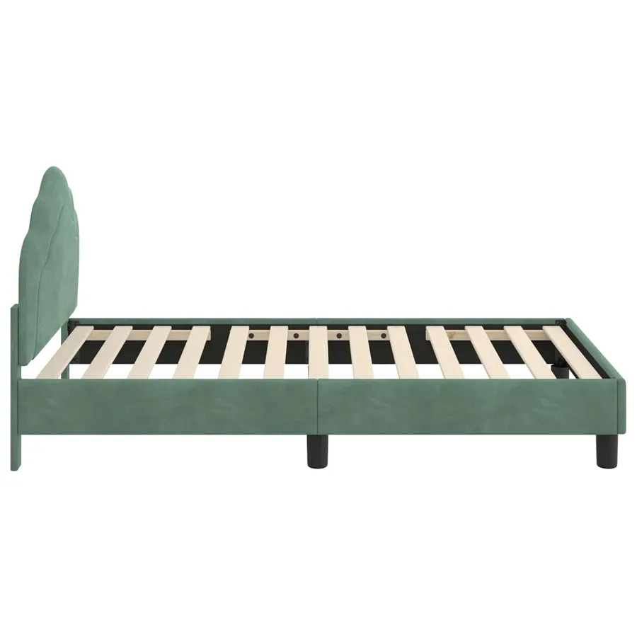 Cadre de lit pour enfants avec tête de lit Vert Mer 80 x 160 cm - 6