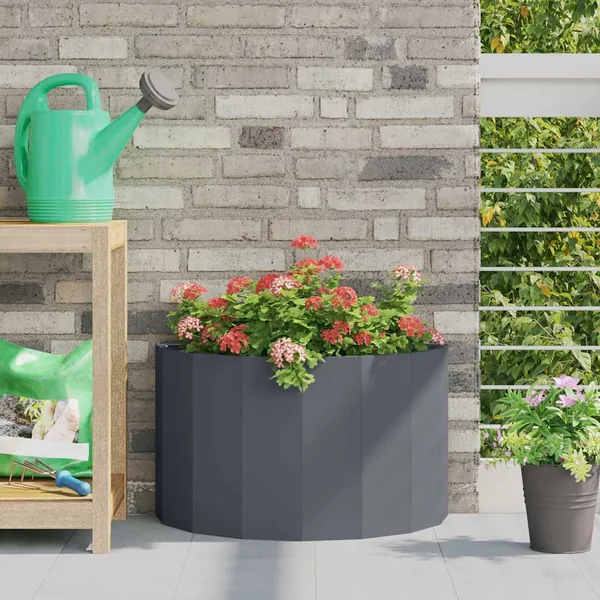 Jardinière Anthracite 60 x 30 x 35 cm Acier