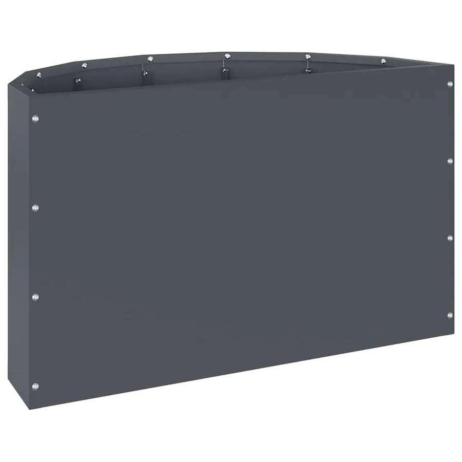 Jardinière Anthracite 60 x 30 x 35 cm Acier - 7