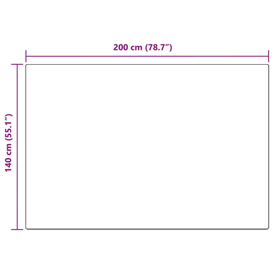 Tapis en fausse TAFALLA Anthracite 140 x 200 cm Polyester - 8