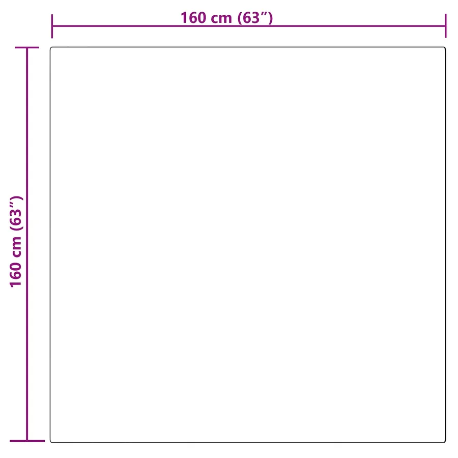 Tapis en fausse TAFALLA Gris 160 x 160 cm Polyester - 10