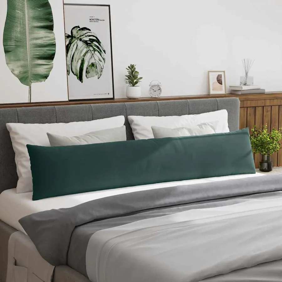 Coussins de canapé 2 pcs Vert foncé 200 x 40 cm - 4