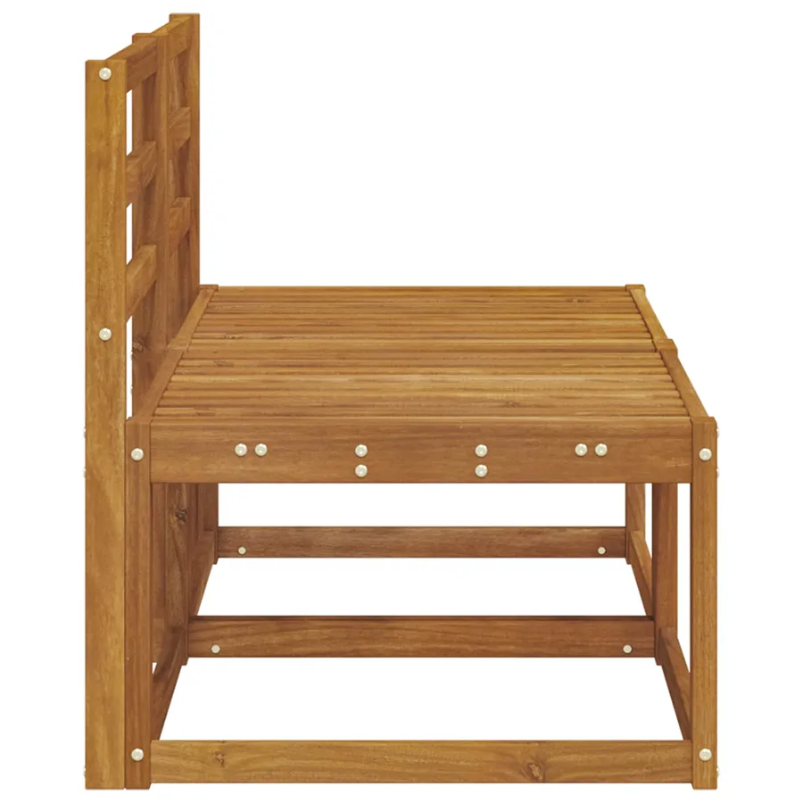 2 Pièce Sofa de milieu extérieur Bois d'Acacia Massif Naturel - 4