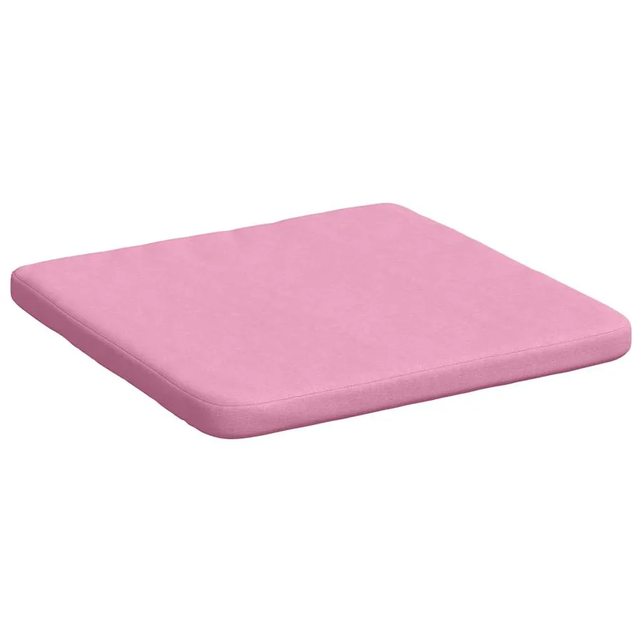 Coussins de siège 4 pcs Rose 40 x 40 x 3 cm tissu - 5