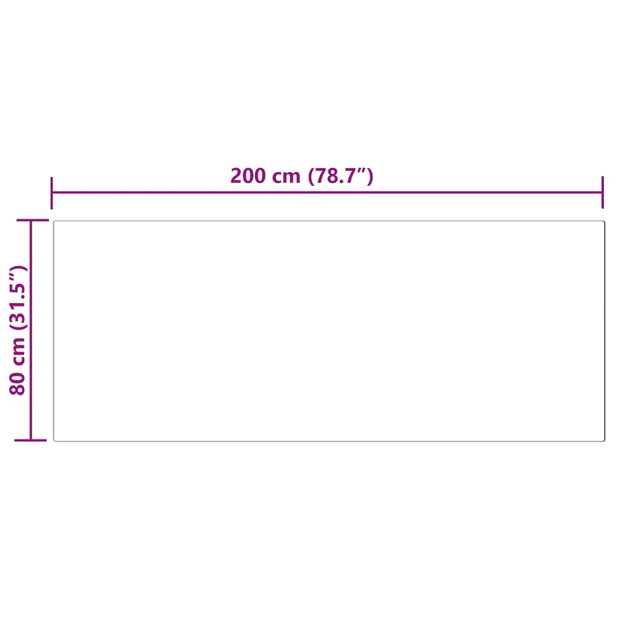 Tapis en fausse TAFALLA Rose 80 x 200 cm Polyester - 8