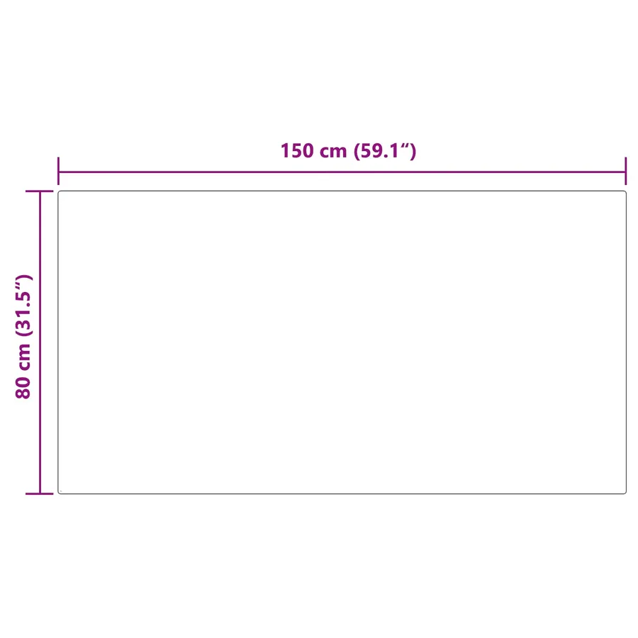 Tapis en fausse TAFALLA Blanc 80 x 150 cm Polyester - 8