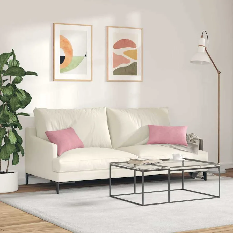 Coussins de canapé 2 pcs Rose 50 x 30 cm - 4