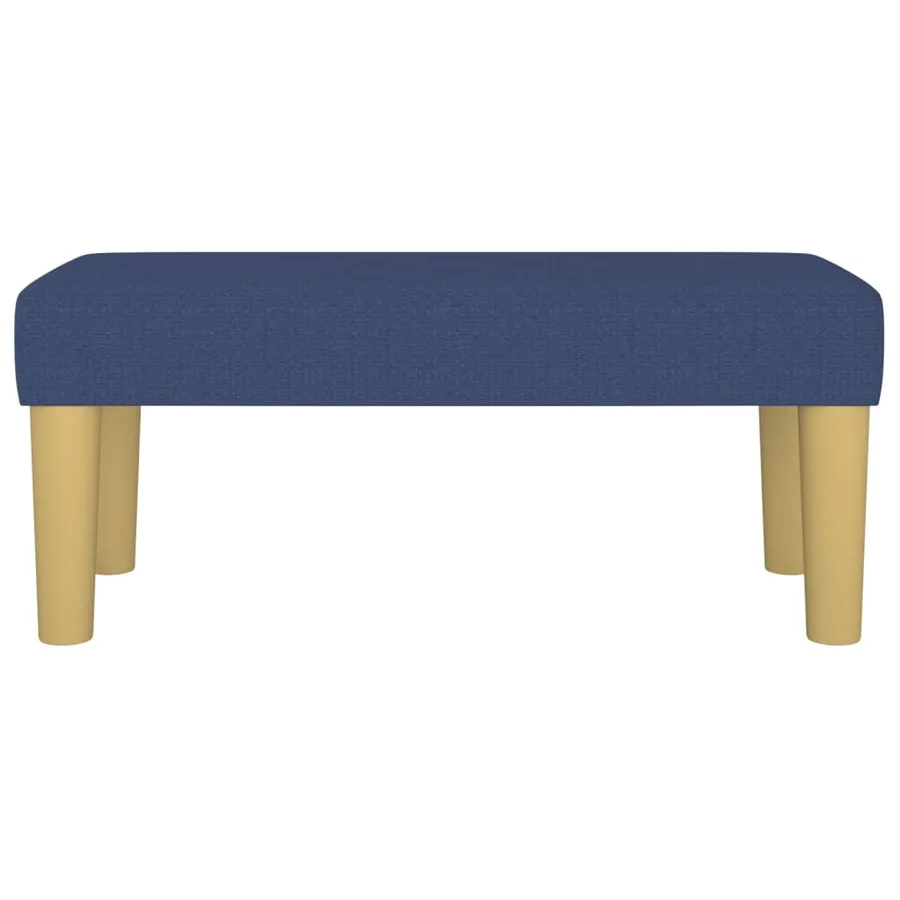 Banc Bleu 70x30x30 cm Tissu - 3