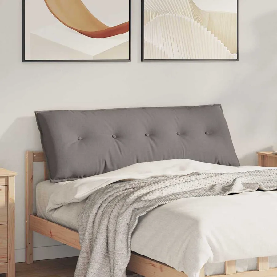 Coussin de Dos Taupe 140 x 19 x 50 cm tissu