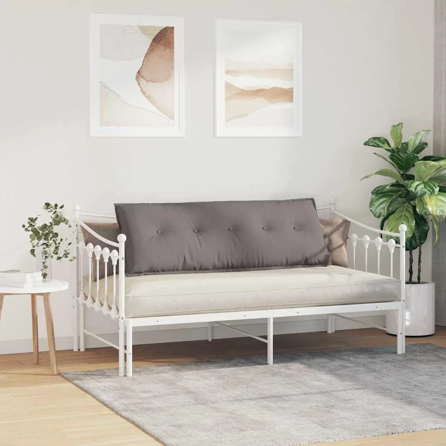 Coussin de Dos Taupe 140 x 19 x 50 cm tissu - 4
