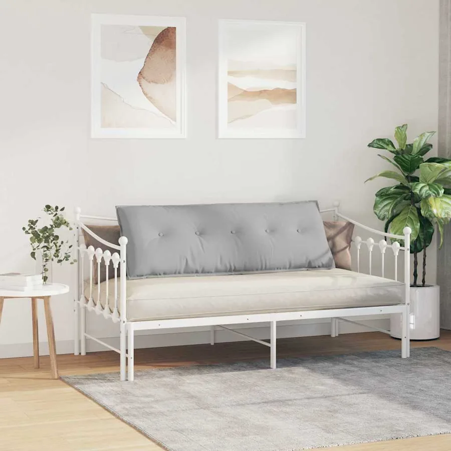 Coussin de Dos Gris nuage 140 x 19 x 50 cm tissu - 4