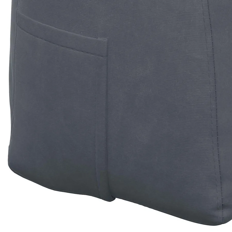 Coussin de Dos Gris foncé 160 x 24 x 50 cm Velours - 9