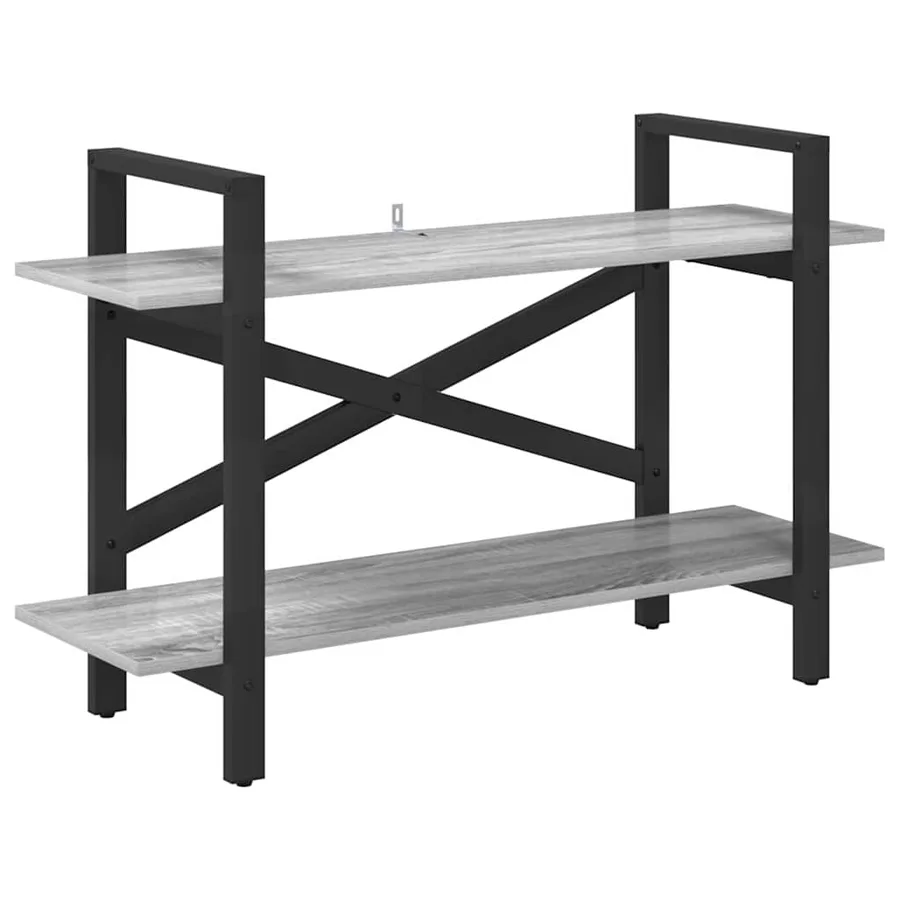 Étagère Gris Sonoma 100 x 33,5 x 64 cm Bois d'ingénierie - 2