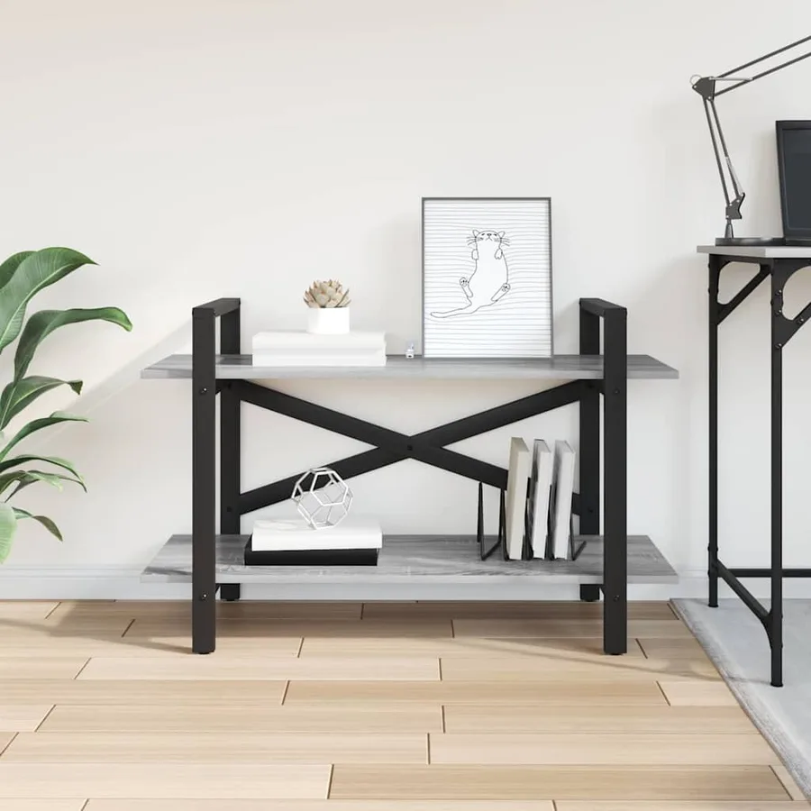Étagère Gris Sonoma 100 x 33,5 x 64 cm Bois d'ingénierie - 4