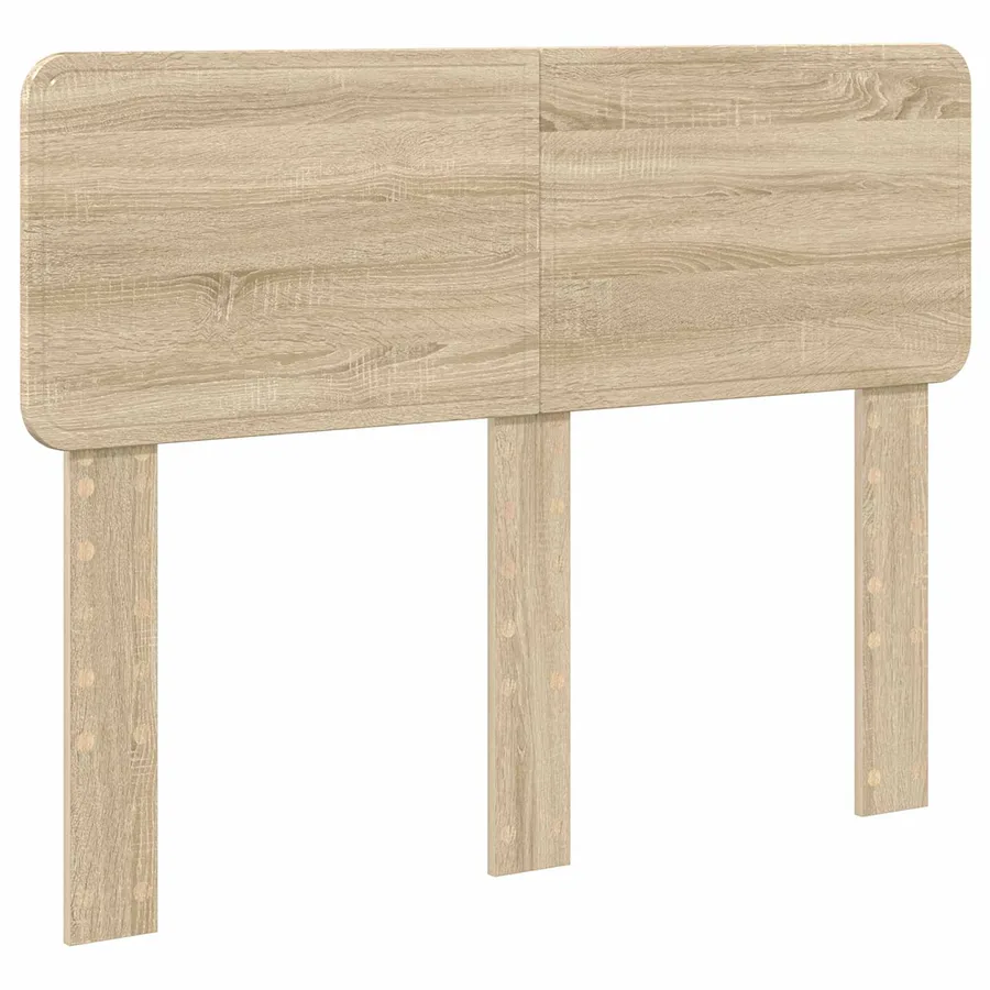 Cadre de lit Chêne Sonoma 135 x 190 cm Bois d'ingénierie - 7
