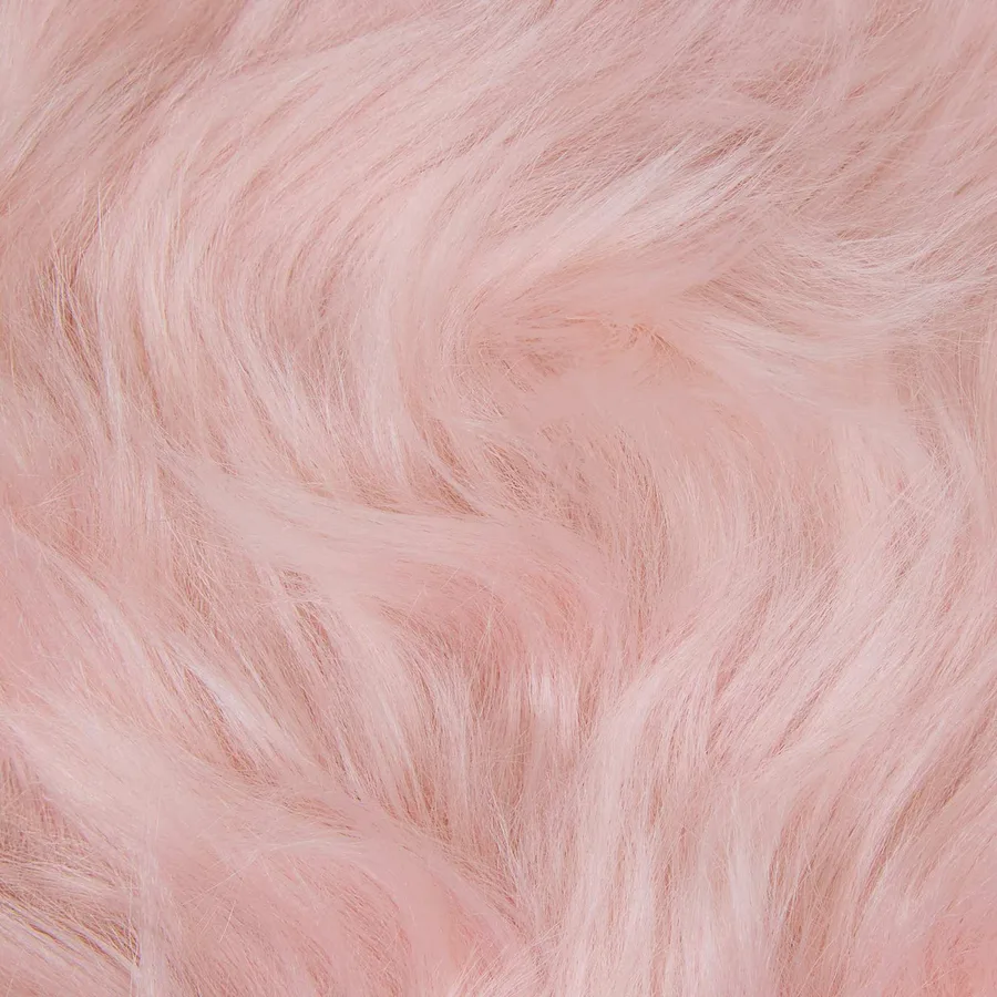 Tapis en fausse TAFALLA Rose Ø 100 cm Polyester - 9