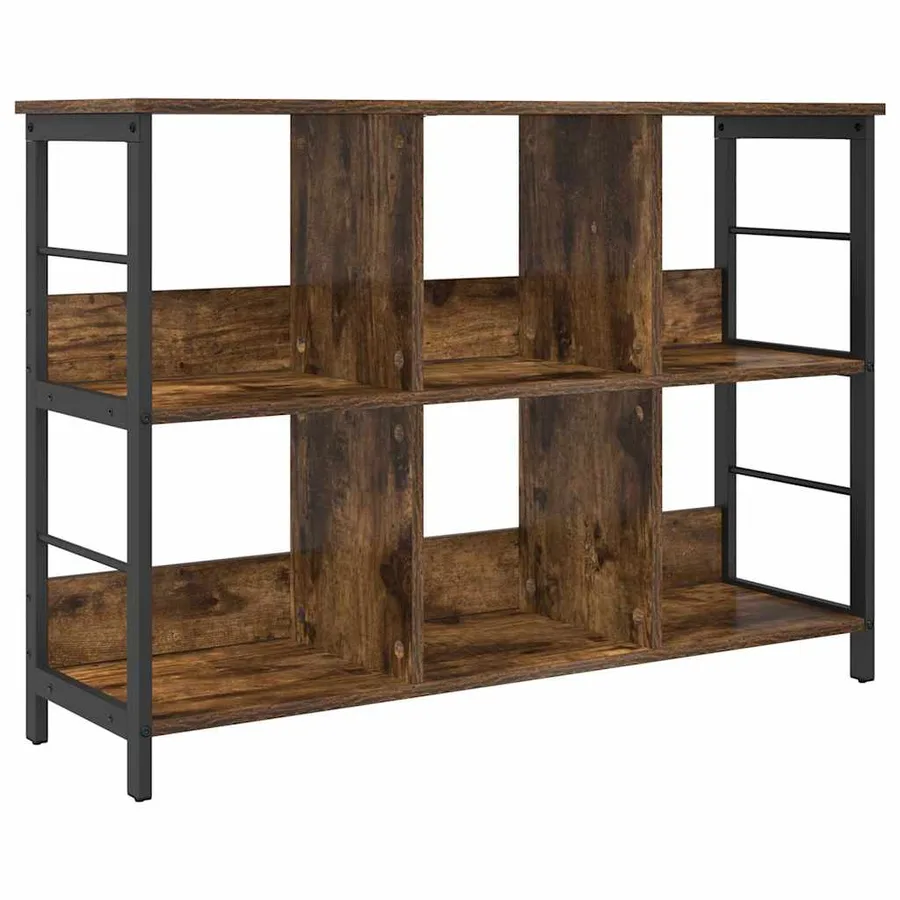 Étagère Chêne fumé 102 x 32 x 72,5 cm Bois d'ingénierie - 2