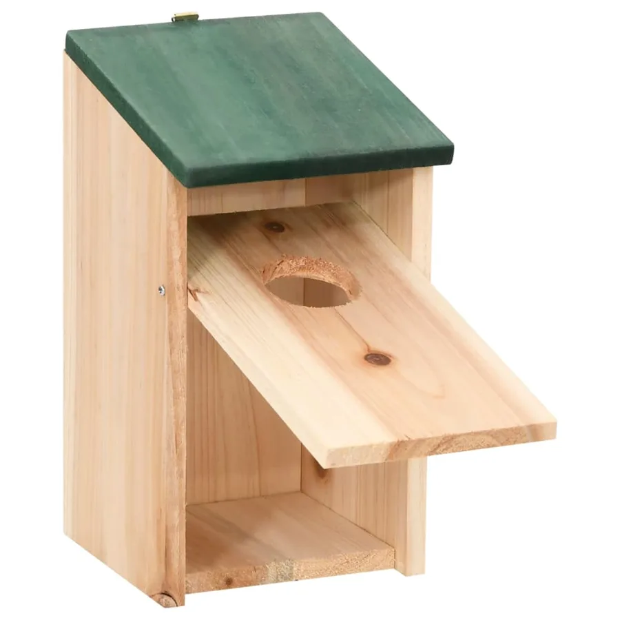 4 pcs Nichoirs Bois 12x12x22 cm - 4