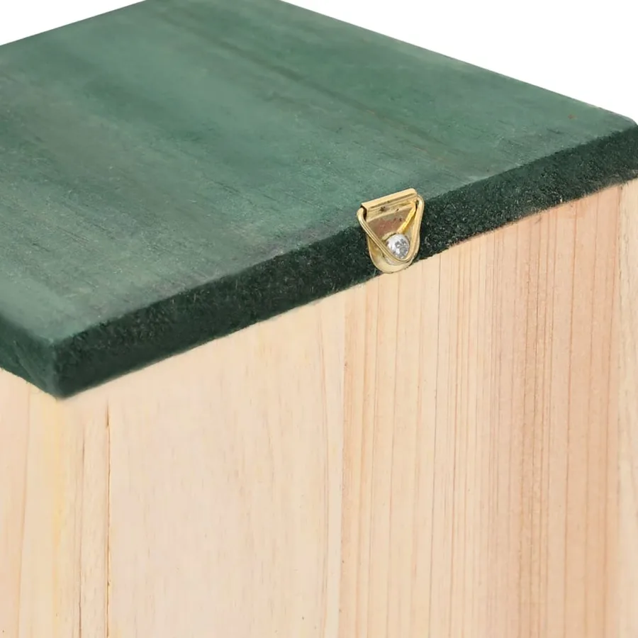 4 pcs Nichoirs Bois 12x12x22 cm - 6