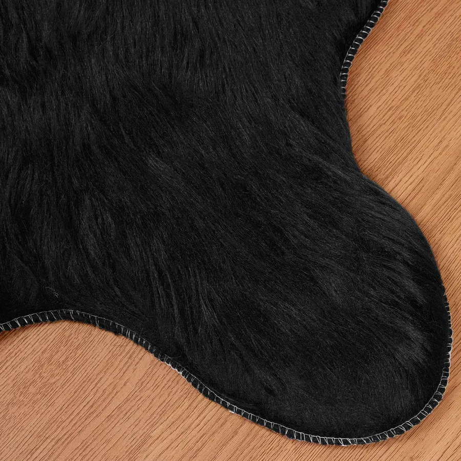 Tapis en fausse TAFALLA Noir 60 x 90 cm Polyester - 6