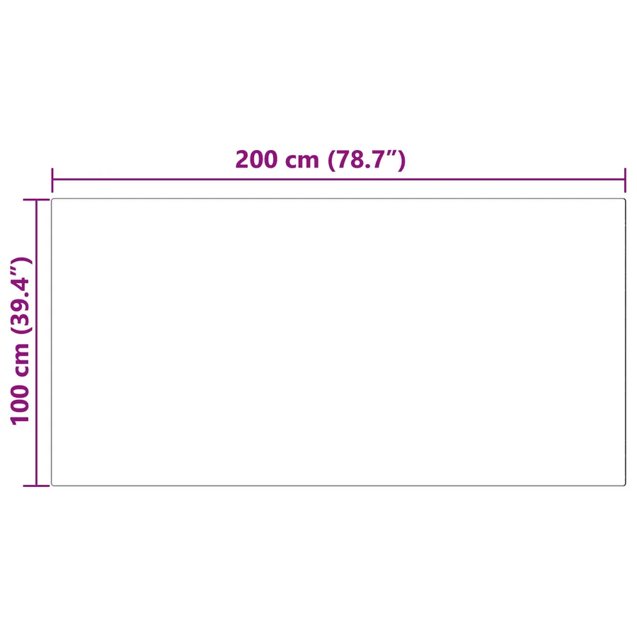 Tapis en fausse TAFALLA Rose 100 x 200 cm Polyester - 8