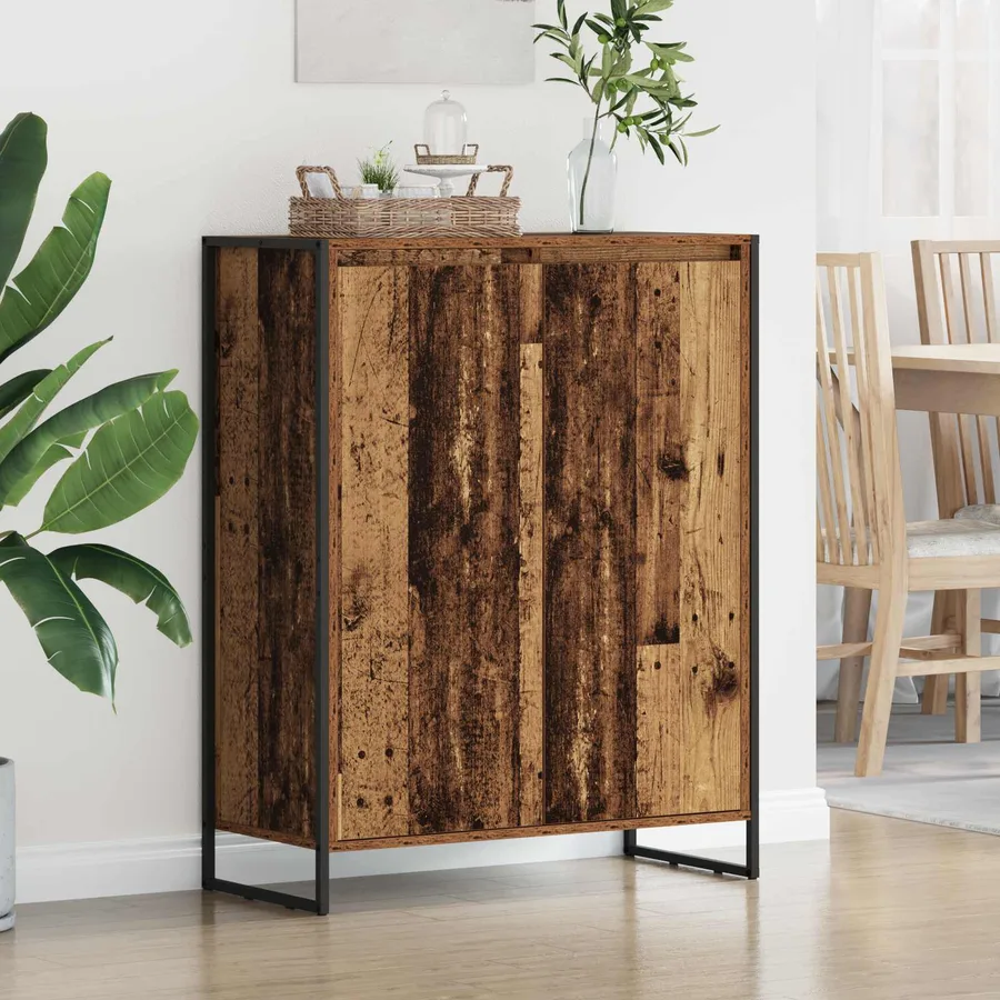 Cabinet à chaussures avec stockage Bois Ancien 79 x 36 x 100 cm - 4