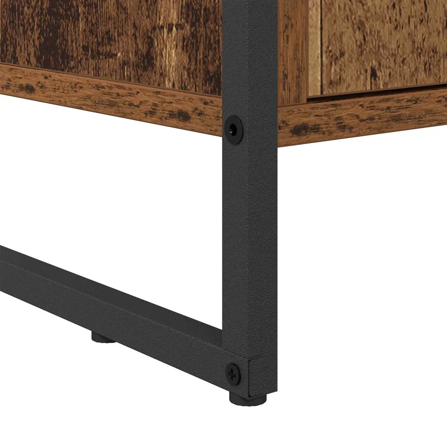 Cabinet à chaussures avec stockage Bois Ancien 79 x 36 x 100 cm - 8
