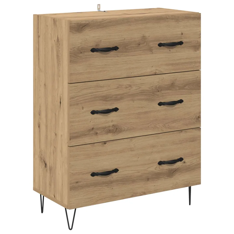 Haut Armoire 2 pcs Chêne artisanal 69,5 x 34 x 180 cm - 6