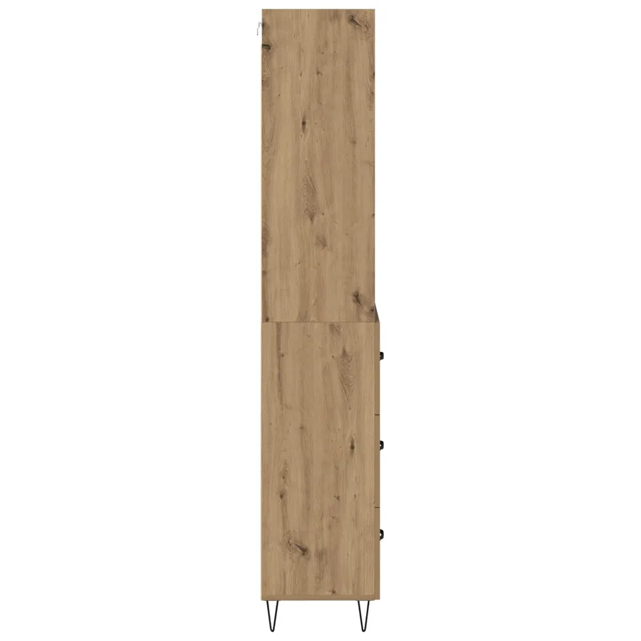 Haut Armoire 2 pcs Chêne artisanal 69,5 x 34 x 180 cm - 9