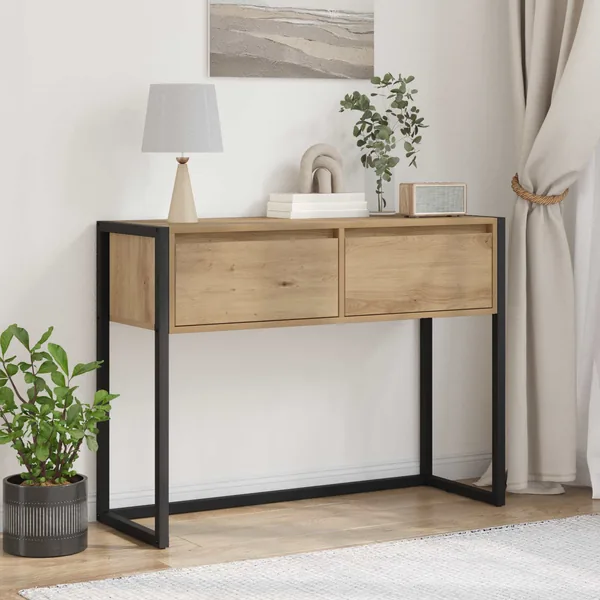 Table d'appoint Chêne artisan 100 x 36 x 75 cm