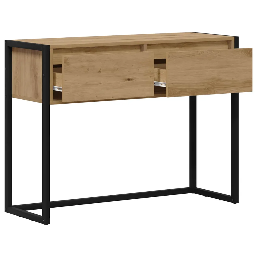 Table d'appoint Chêne artisan 100 x 36 x 75 cm - 5