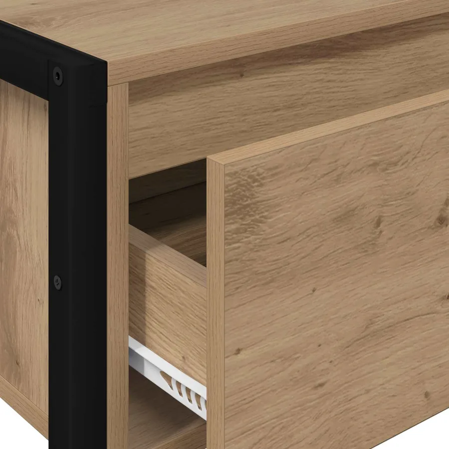 Table d'appoint Chêne artisan 100 x 36 x 75 cm - 9