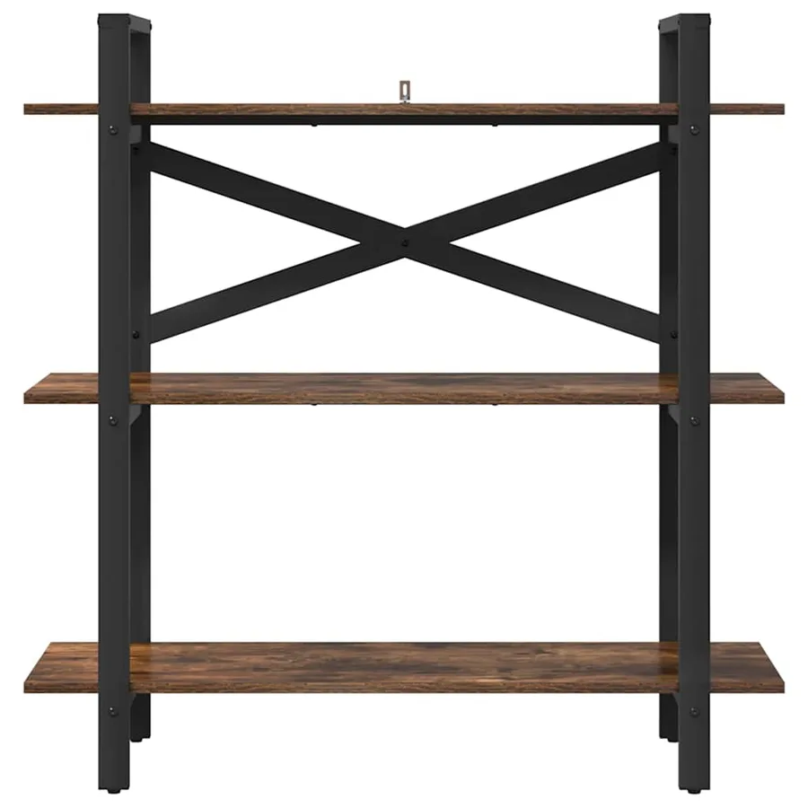 Étagère Chêne fumé 100 x 33,5 x 102 cm Bois d'ingénierie - 5