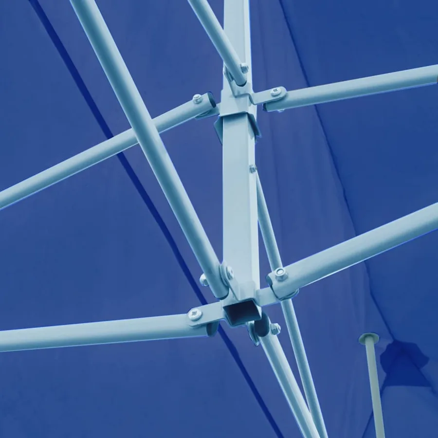 Tente de réception pliable bleue 3 x 6 m - 12