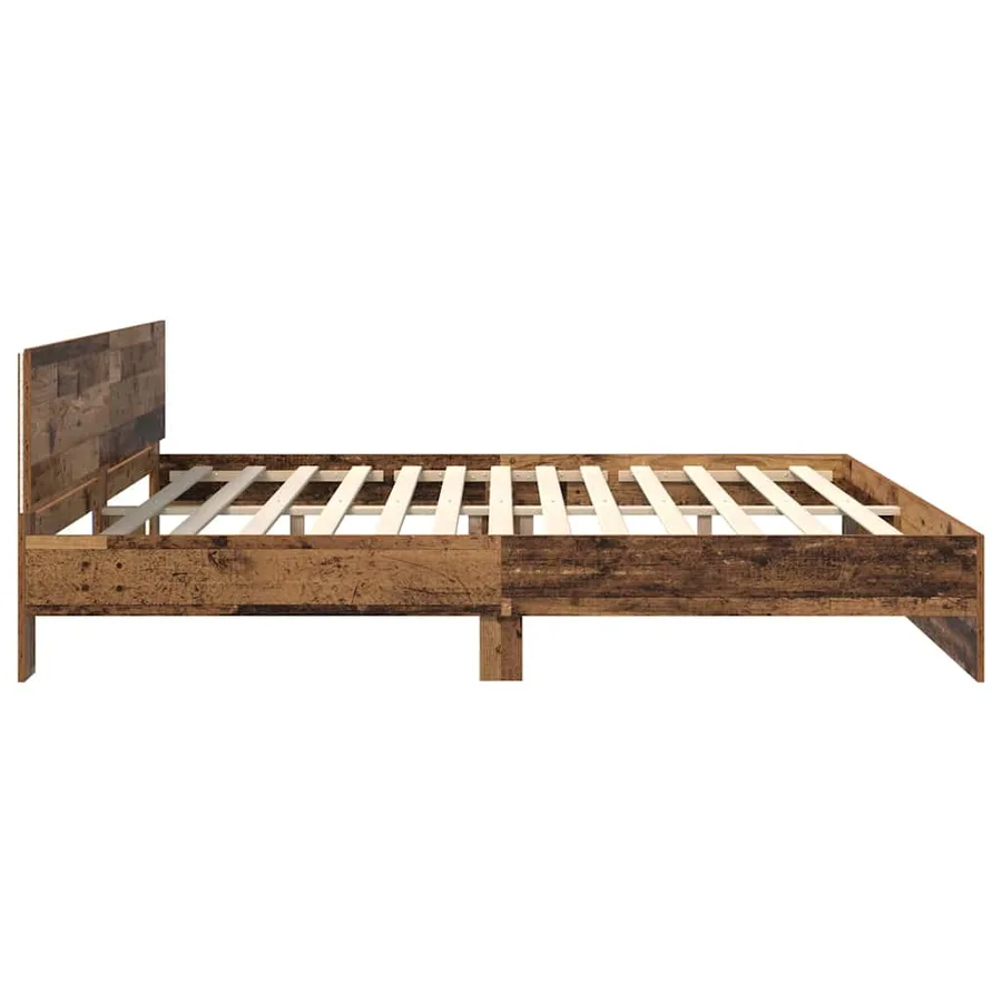 Cadre de lit Bois Ancien 180 x 200 cm Bois d'ingénierie - 7