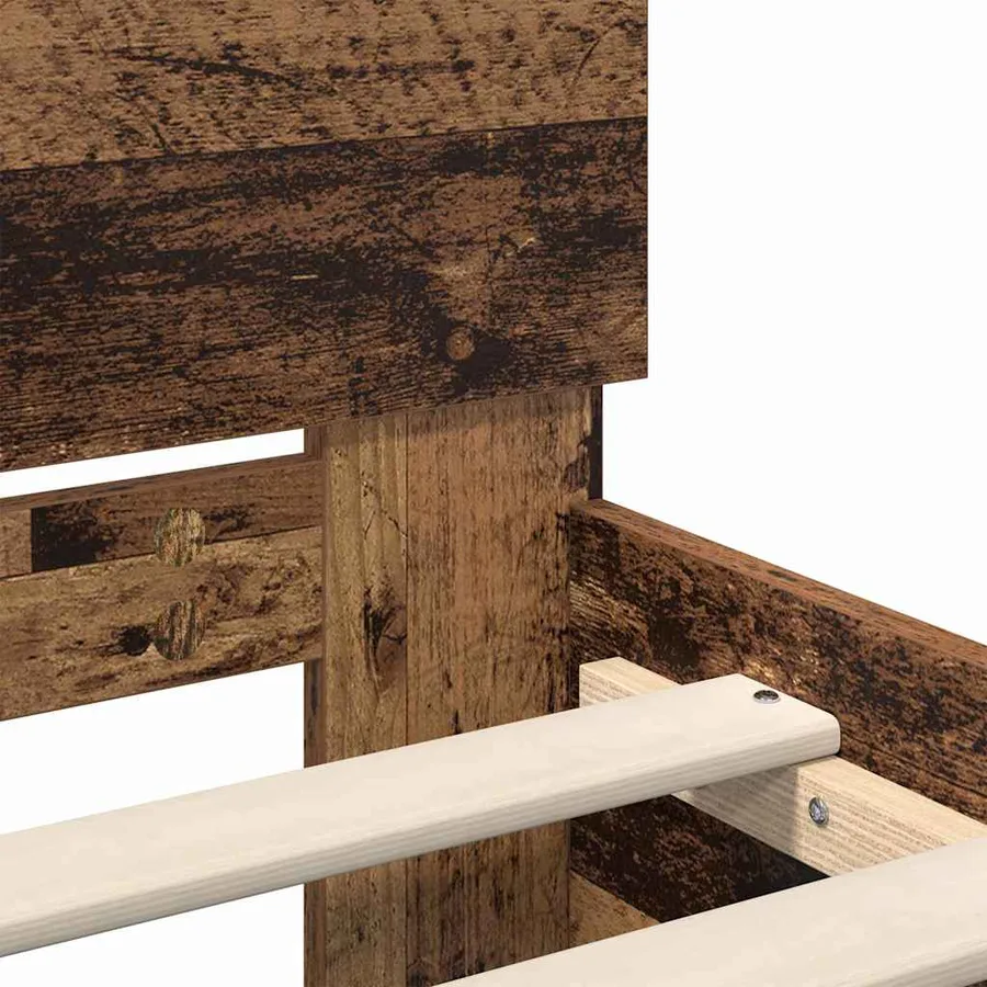 Cadre de lit Bois Ancien 180 x 200 cm Bois d'ingénierie - 9