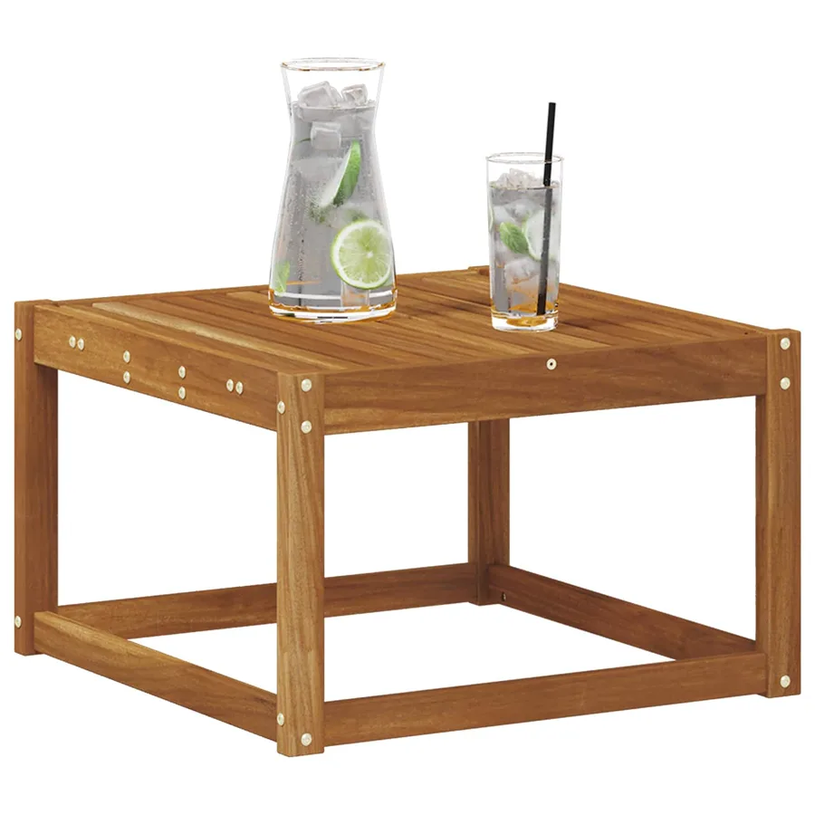 Table de jardin Bois d'Acacia Massif Naturel 59 x 59 x 37 cm - 3