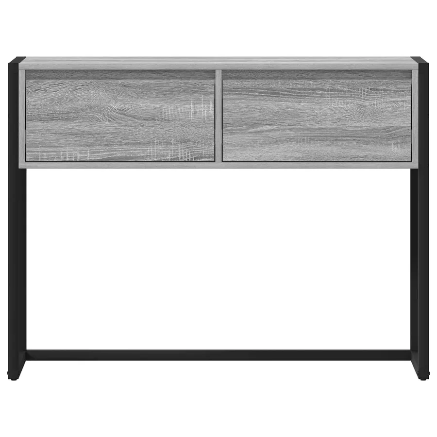 Table d'appoint Gris Sonoma 100 x 36 x 75 cm Bois d'ingénierie - 6