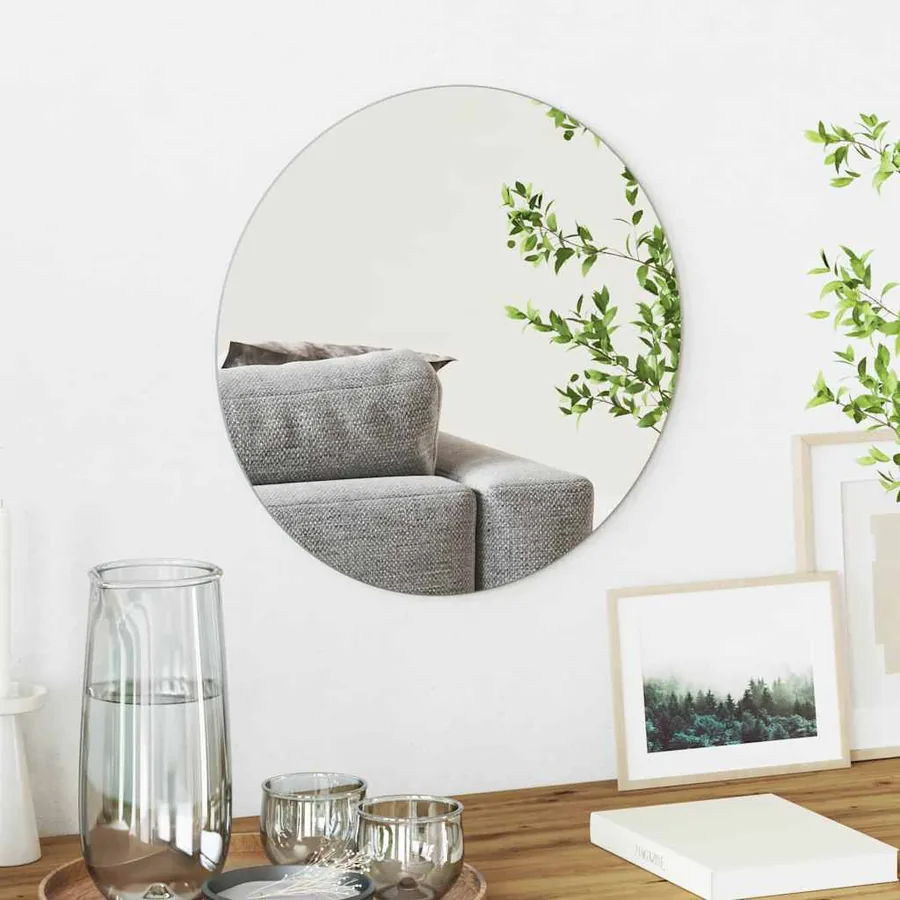 Miroir mural Rond Ø 40 cm verre trempé