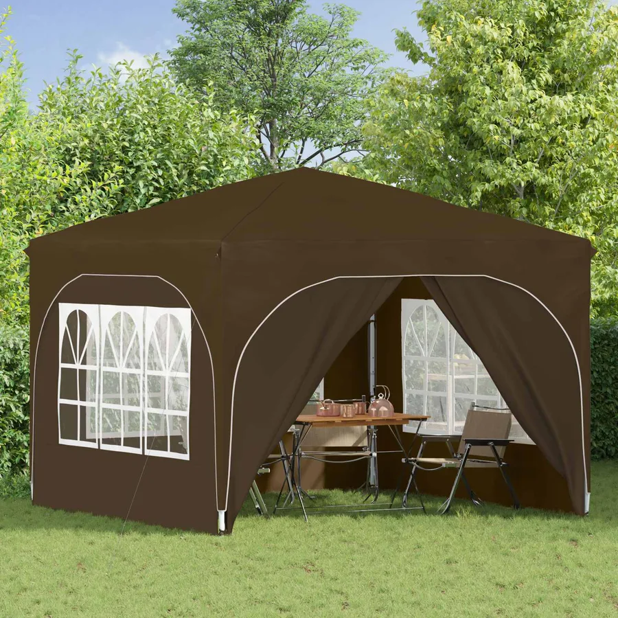 Tente de fête pop-up 290 x 290 x 245 cm Taupe - 3